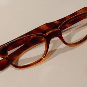 New Vintage Faux Tortoise Eyeglass Frame. NOS Japan